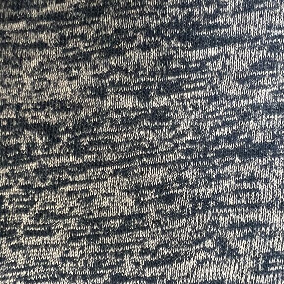 Alpha Amour Slouchy Fit Heathered Blue Tie Front Shirt - Picture 6 of 9